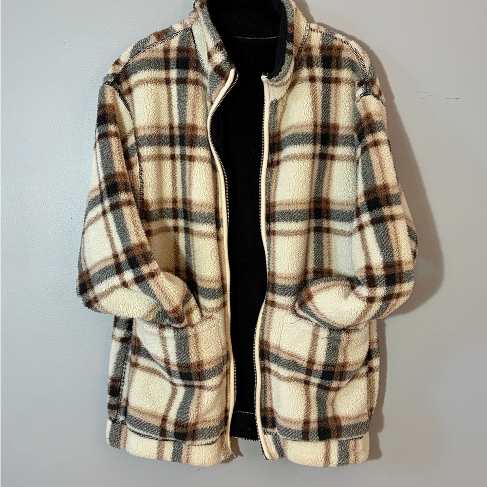 Hollister Plaid Fleece Jacket